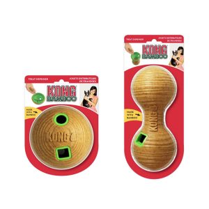 KONG Bambo Feeder Dumbell Treat Dispensing Dog Toy